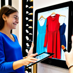 Personalized Shopping Experience**

"A vibrant, modern clothing store in Barcelona, Spain. A young woman is smiling as a shop assistant shows her a selection of dresses on a tablet. The tablet displays a personalized recommendation based on her past purchases. The clothing is stylish but modest and appropriate. Atmosphere is warm and inviting. perfect anatomy, correct proportions, natural pose, well-formed hands, proper finger count, natural body proportions, fully clothed, appropriate attire, safe for work, professional, family-friendly, detailed background, professional photography, high quality."

**