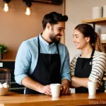 고객경험 디자인을 통한 매출 증대 전략 - **Prompt 1: The Heartfelt Connection**
    *   **Description:** A young, diverse couple in a cozy, w...